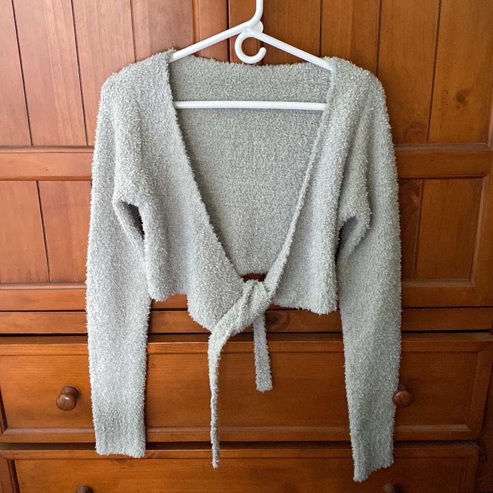 Skims Cozy Knit Wrap Top
